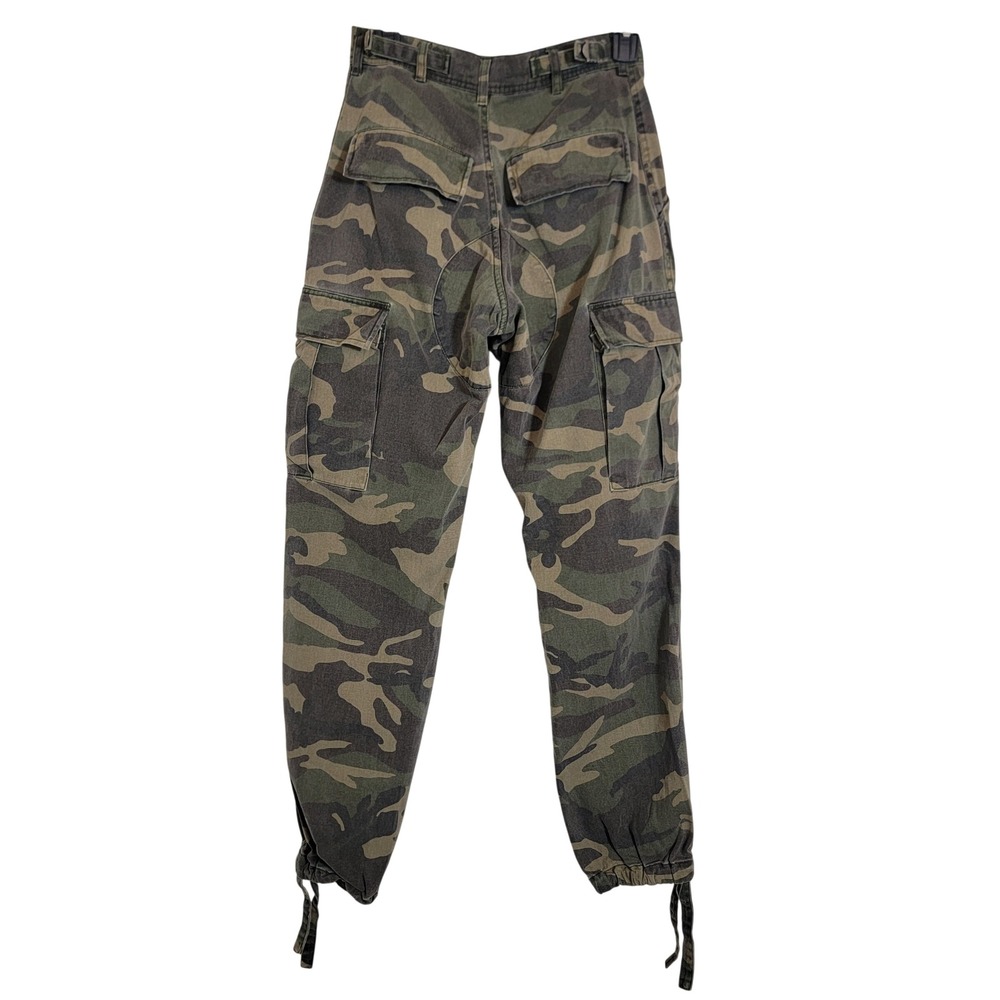 John Galt Camo Cargo Pants Casual 100% Cotton Streetwear Casual Belt Loop Pocket - Picture 2 of 13